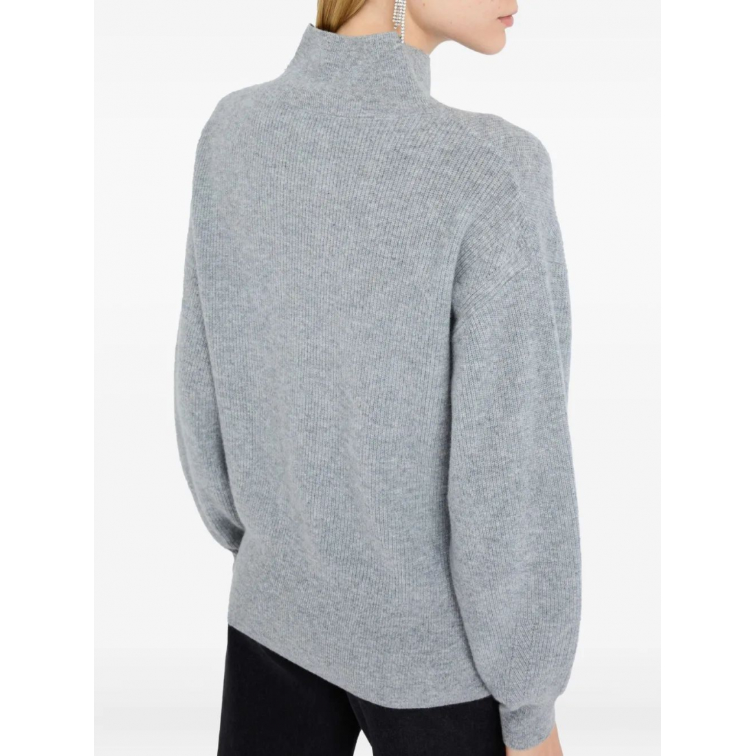 Pull 'Ribbed Puff-Sleeve' pour Femmes
