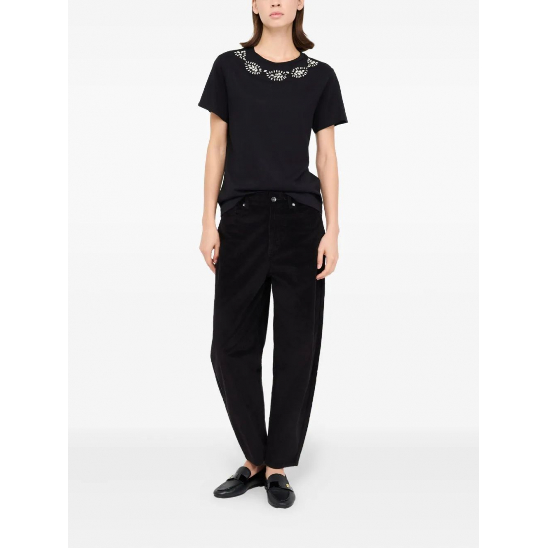 Pantalon 'Balloon Velvet' pour Femmes