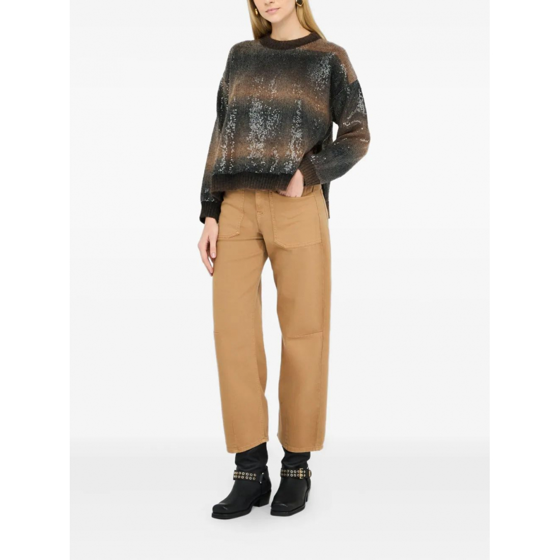 Pull 'Sequin-Embroidered' pour Femmes