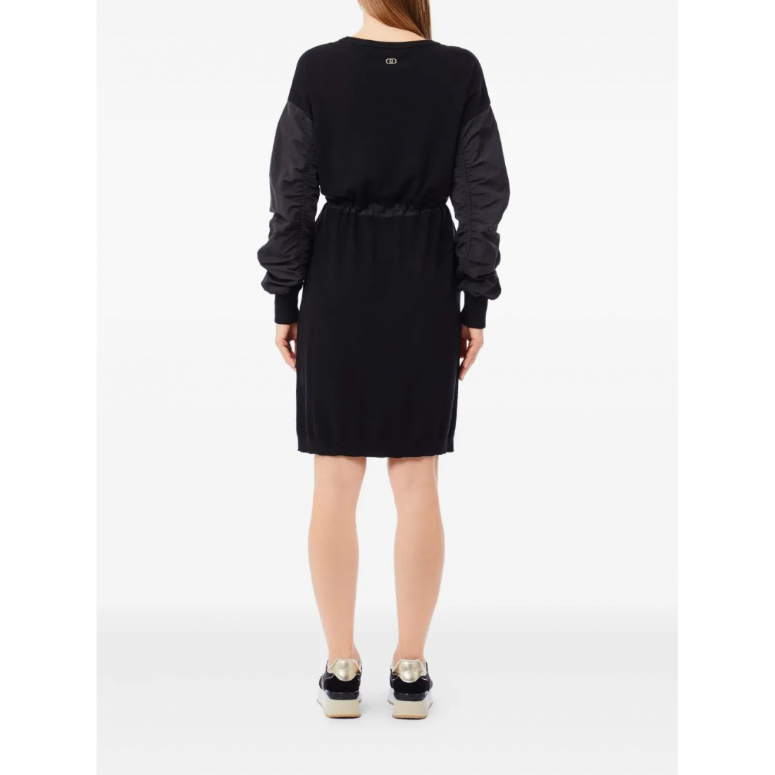 Robe mini 'Drawstring-Cuffed Sleeve' pour Femmes