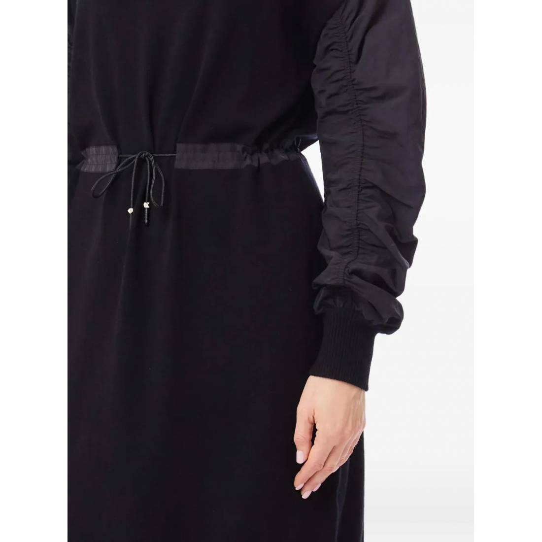 Robe mini 'Drawstring-Cuffed Sleeve' pour Femmes