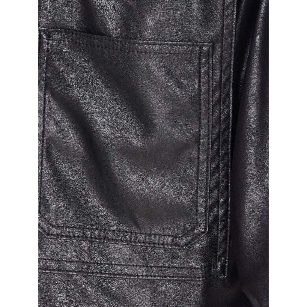 Veste en cuir 'Button-Up' pour Femmes