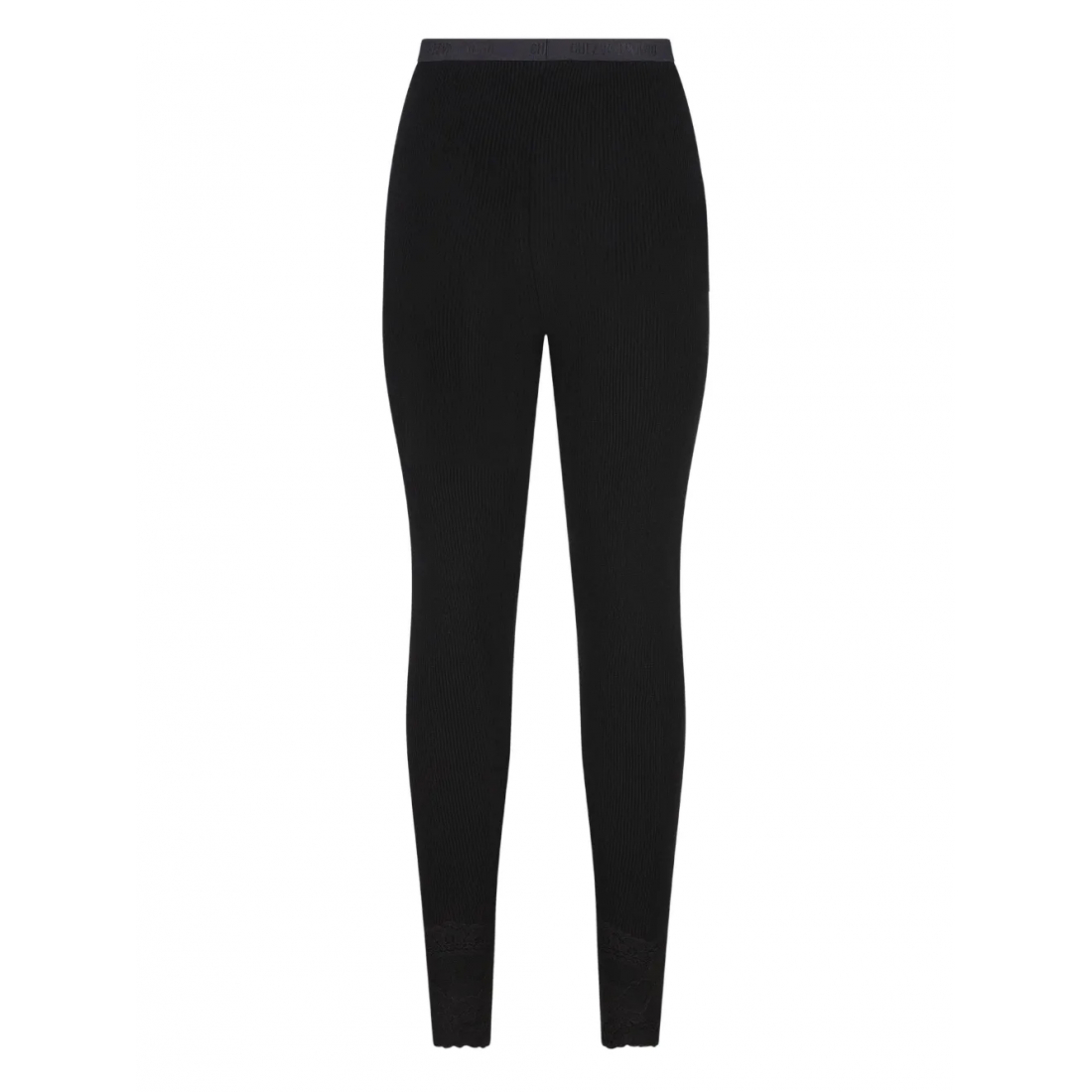 Leggings 'Ribbed Lace-Detailed' pour Femmes