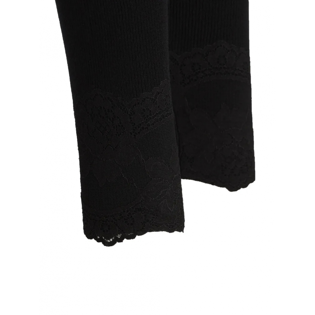 Leggings 'Ribbed Lace-Detailed' pour Femmes