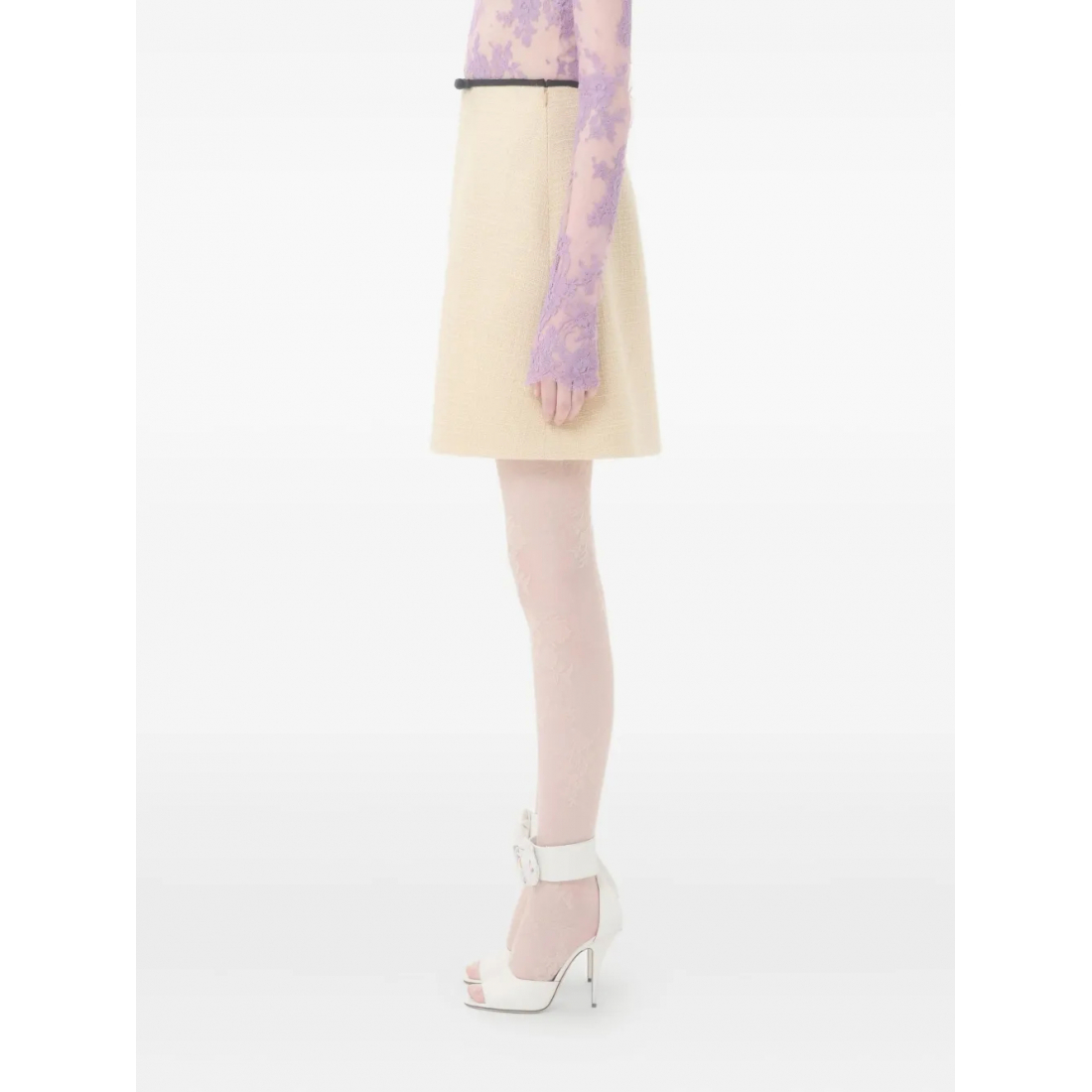 Women's 'Bow-Detail Tweed' Mini Skirt