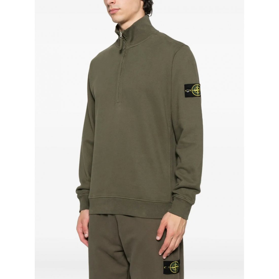 Men's '6100028 Half-Zip Patch-Logo' Sweater