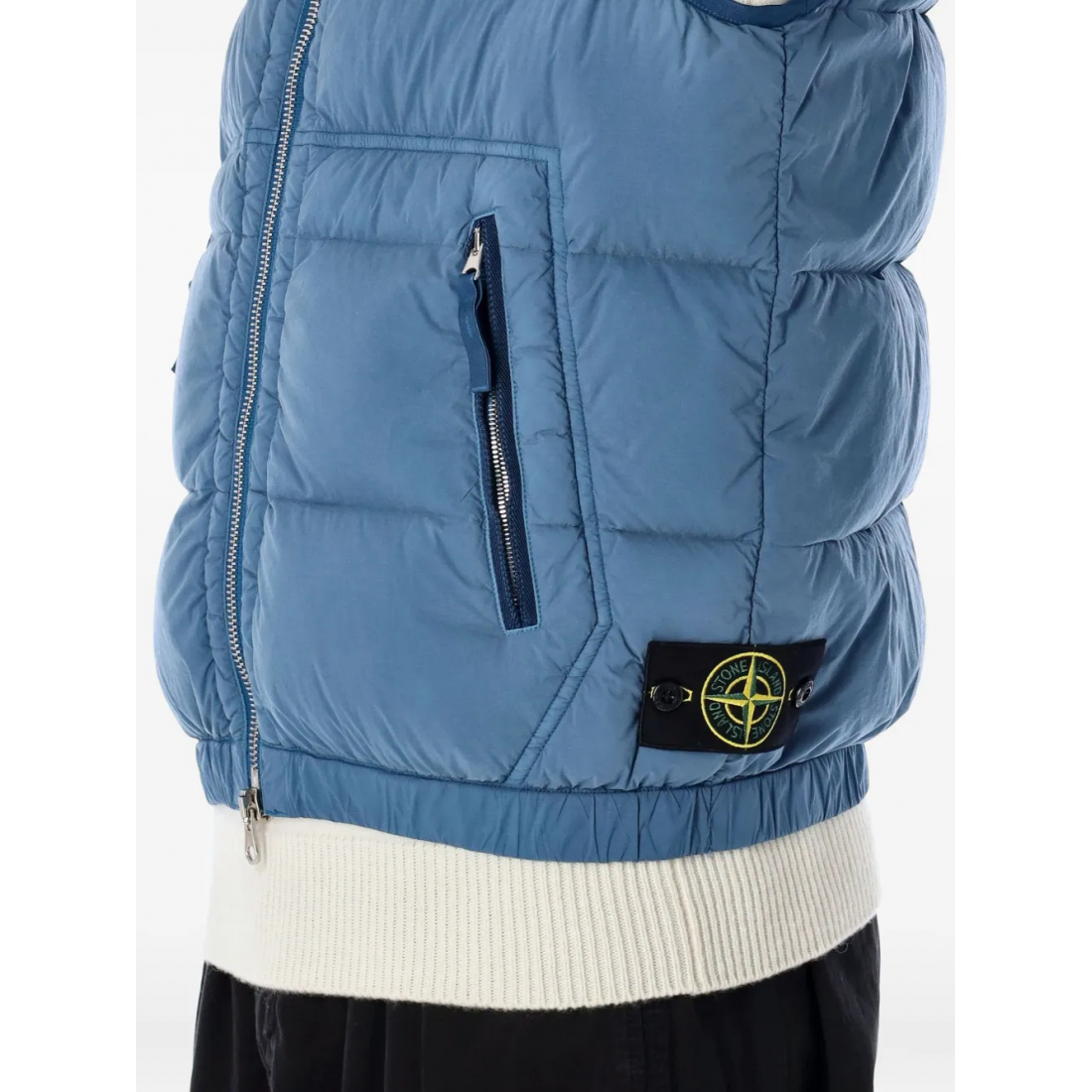 Gilet matelassé 'Quilted Logo-Patch' pour Hommes