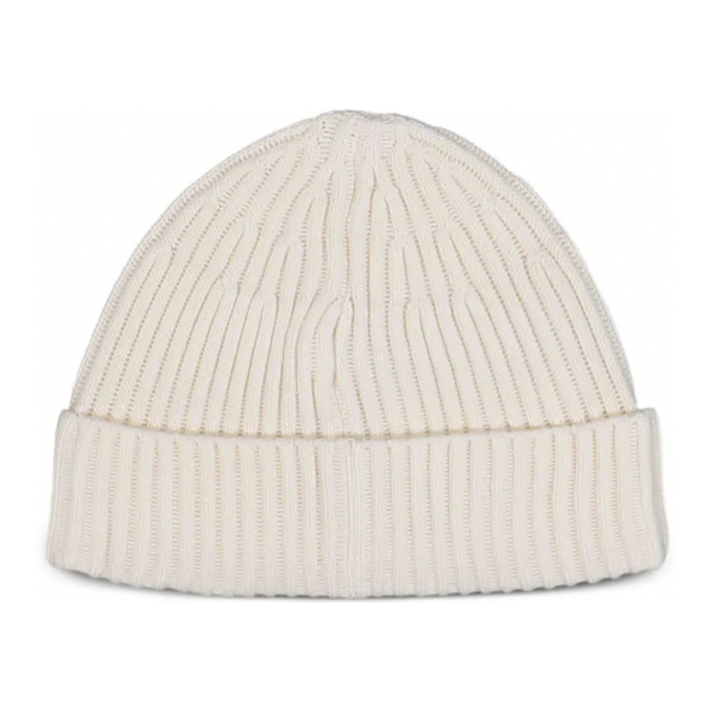 Bonnet 'Ribbed Logo-Patch' pour Hommes