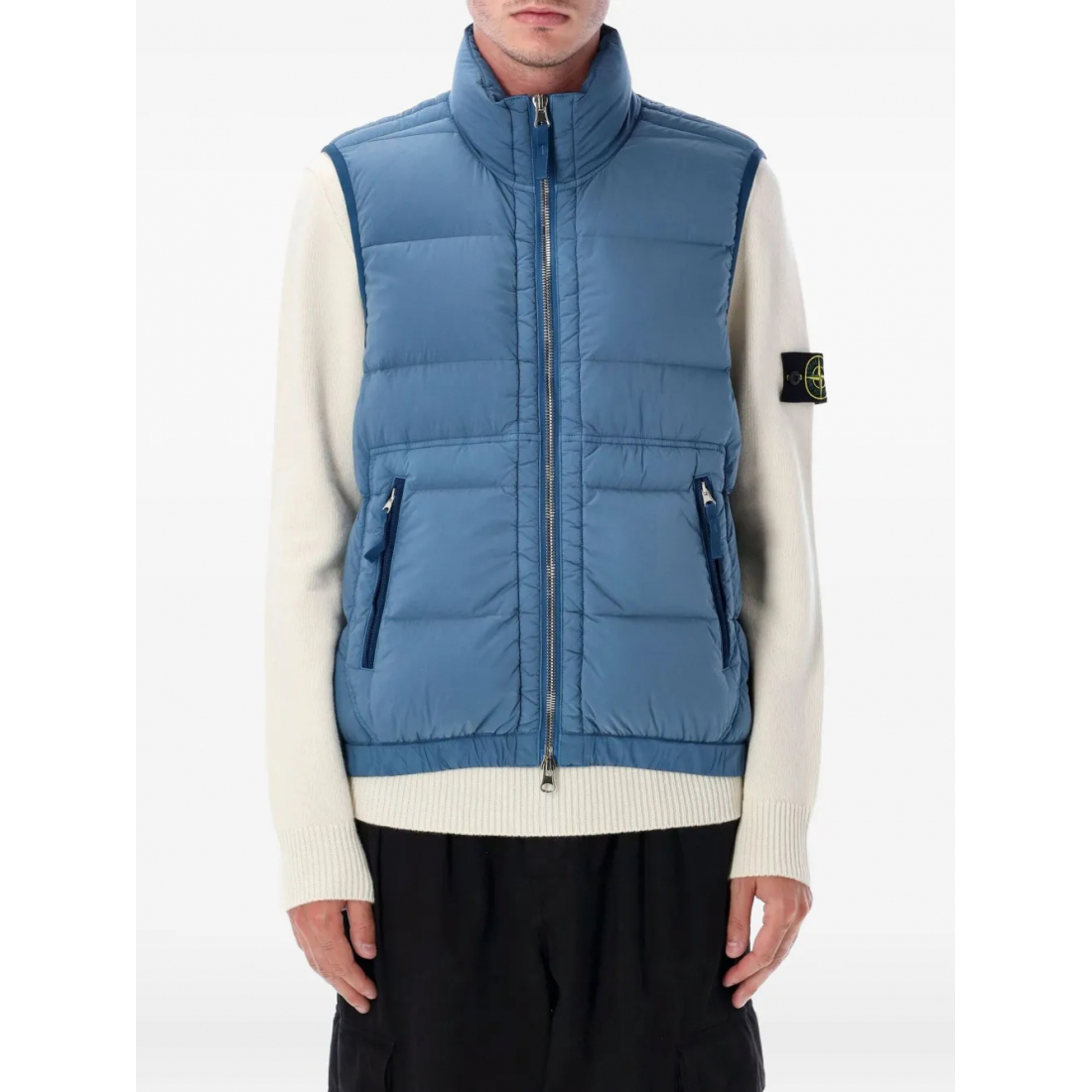 Gilet matelassé 'Quilted Logo-Patch' pour Hommes