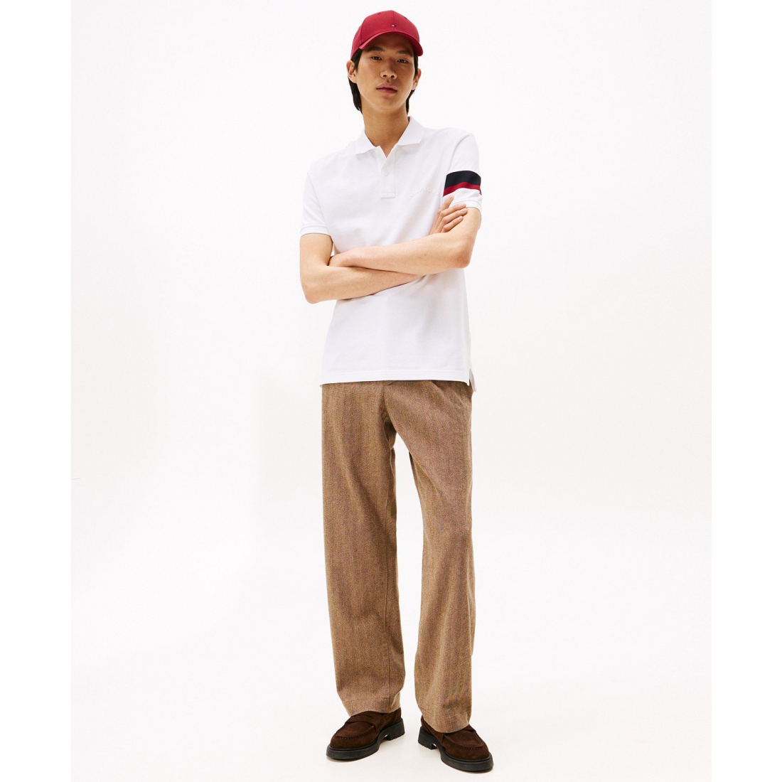 Polo 'Regular-Fit Stripe Sleeve' pour Hommes