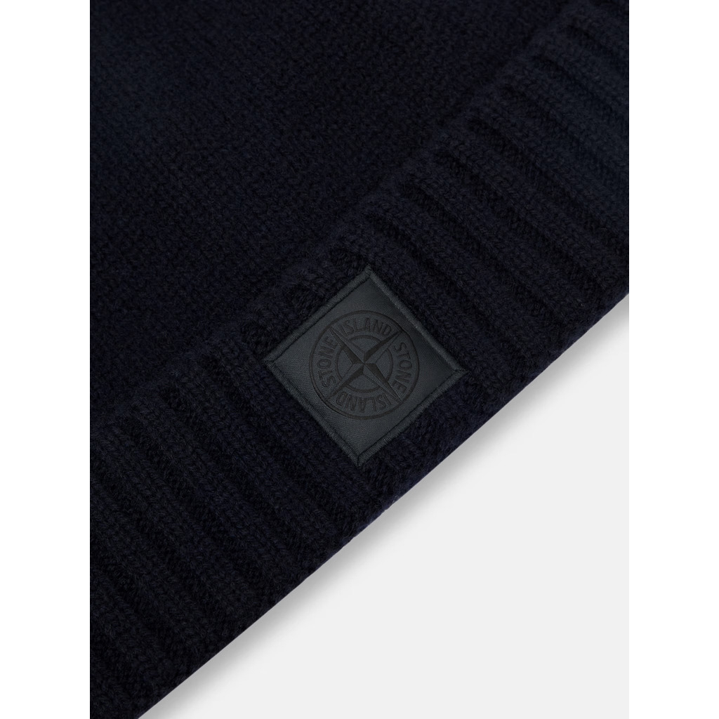 Bonnet 'Ribbed Cuff And Logo Patch' pour Hommes