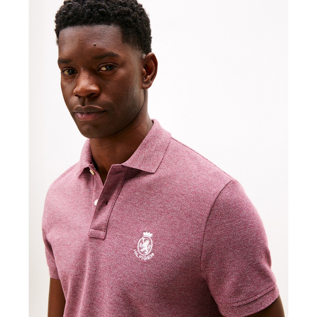 Polo 'Heathered Crest Regular Fit' pour Hommes