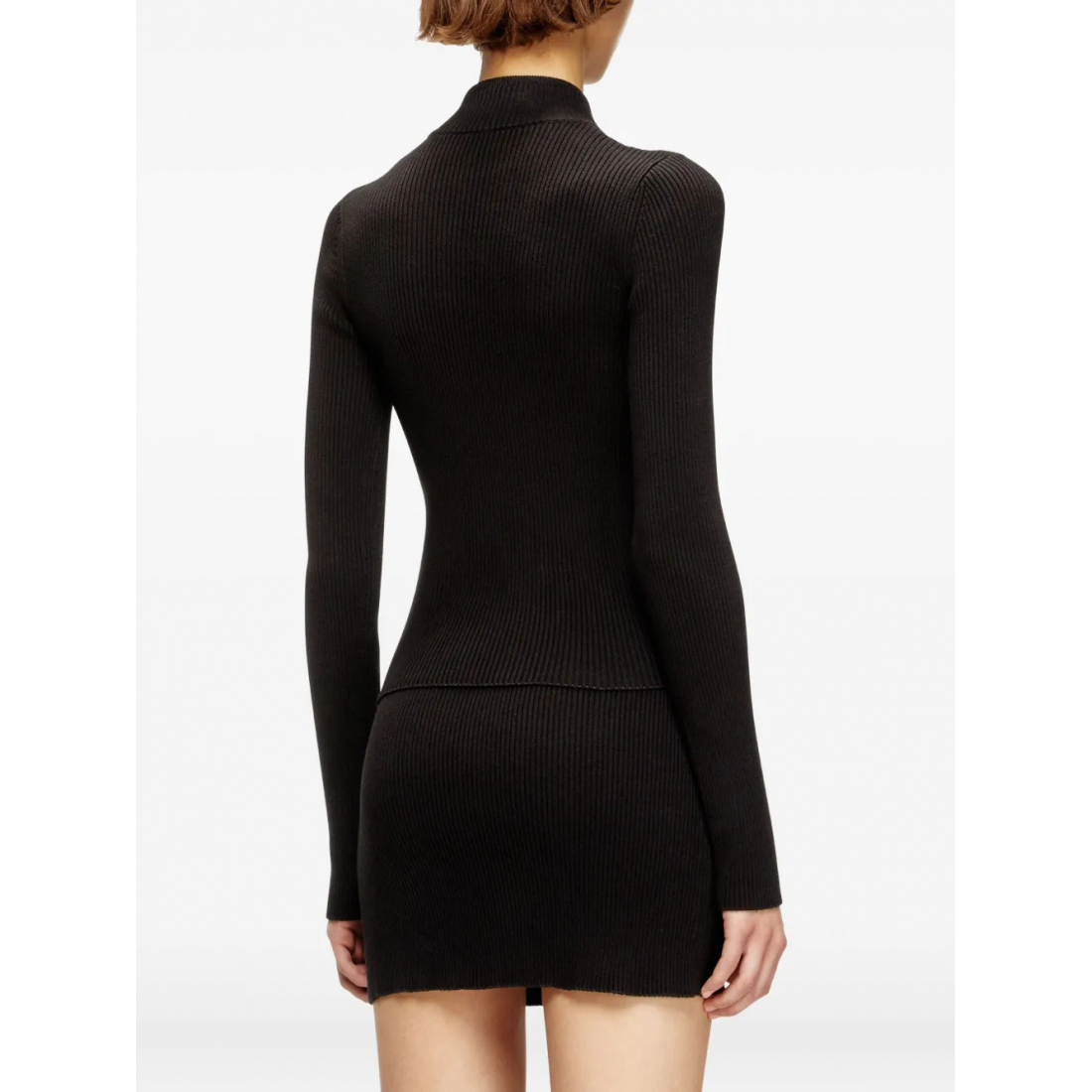 Top à manches longues 'M-Melissa Ribbed Zip-Front' pour Femmes