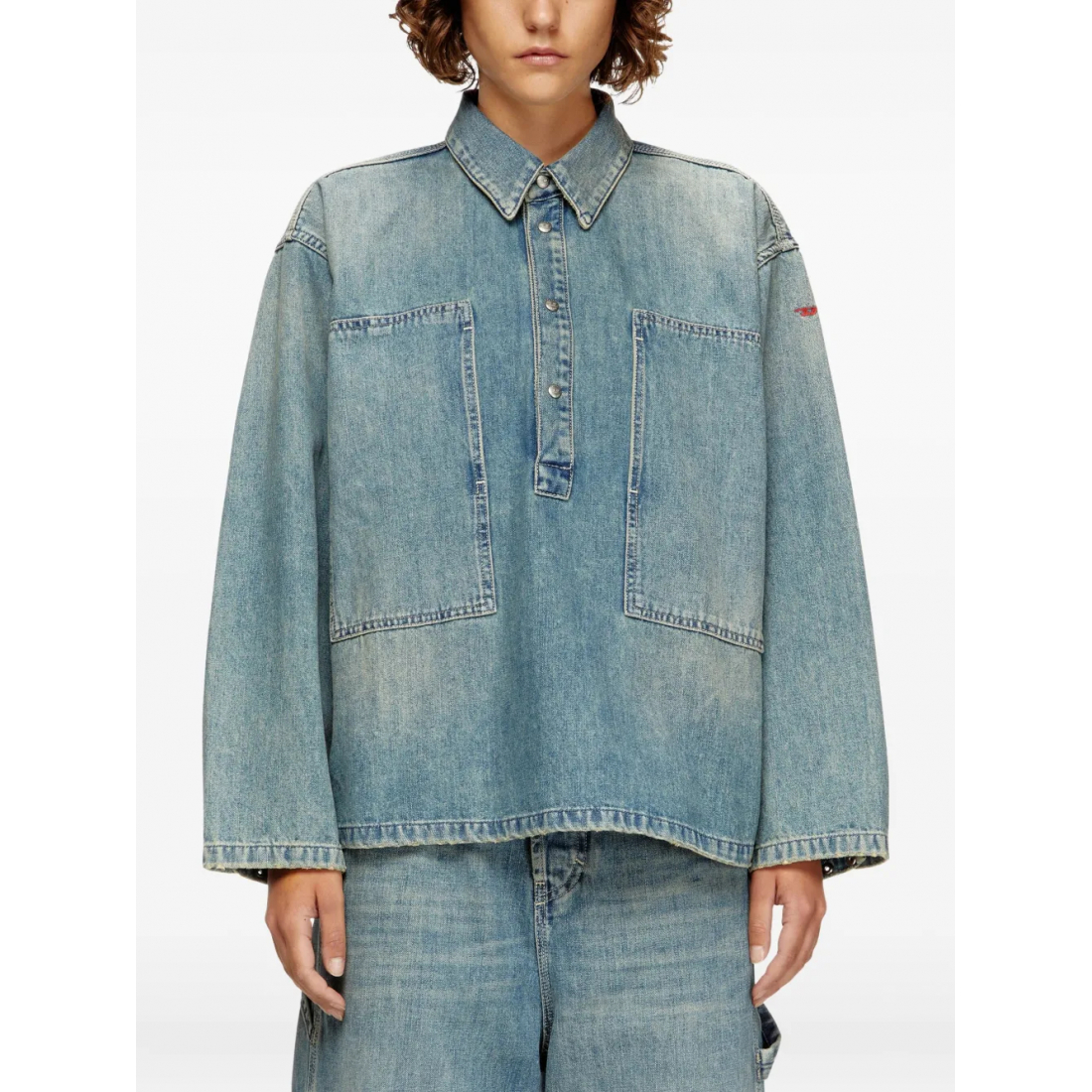 Chemise en Jean 'Pocket-Detail' pour Femmes