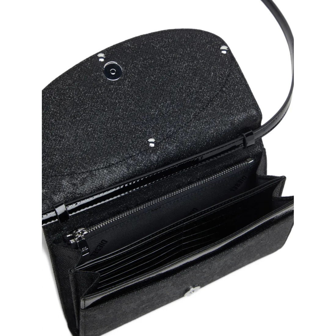 Women's '1Dr Logo-Plaque Glitter' Wallet