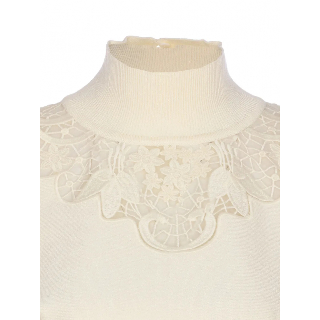 Pull 'Lace-Insert' pour Femmes