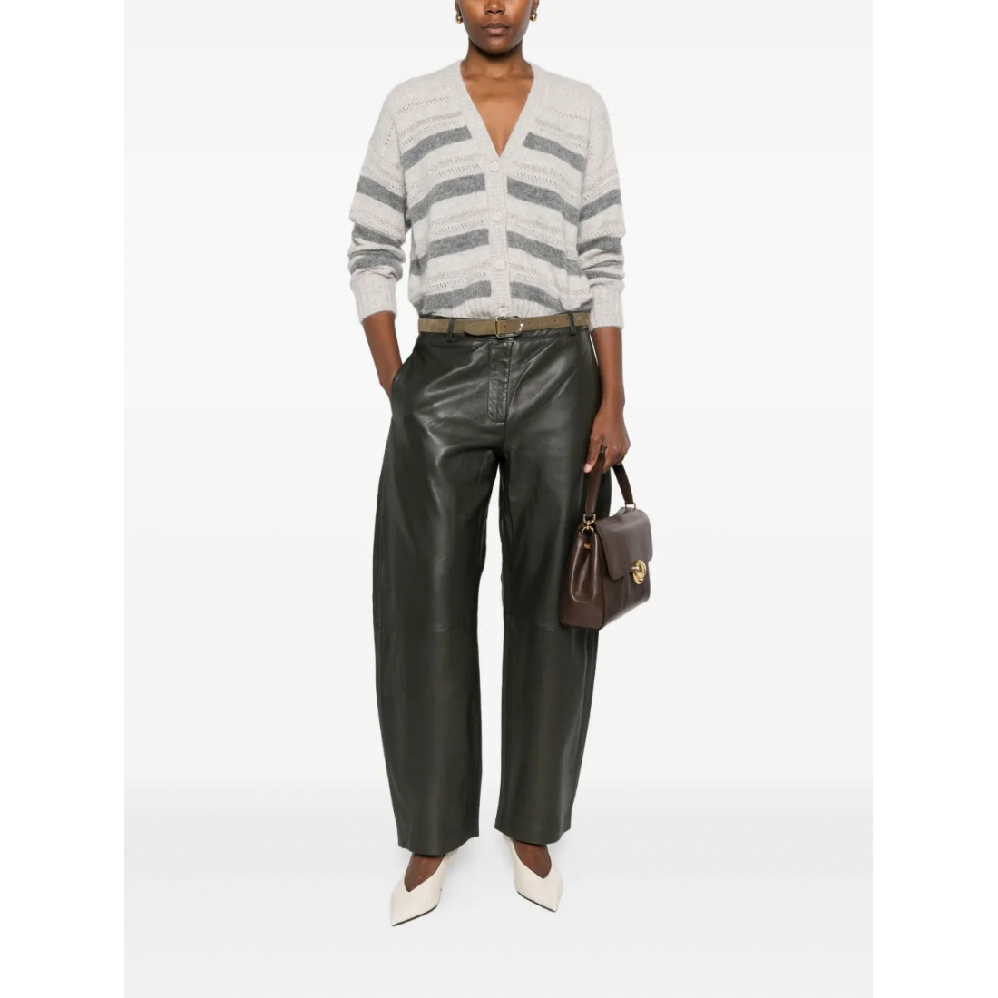 'Striped' Strickjacke für Damen