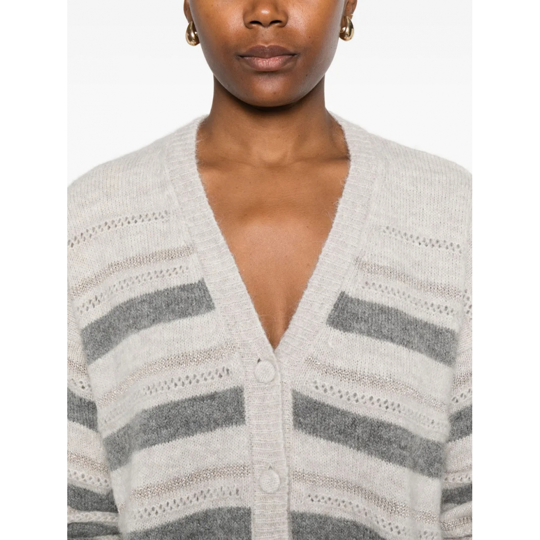 'Striped' Strickjacke für Damen