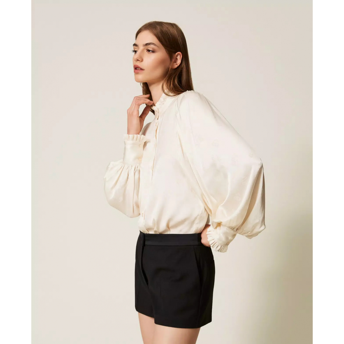 'Satin Details' Shorts für Damen