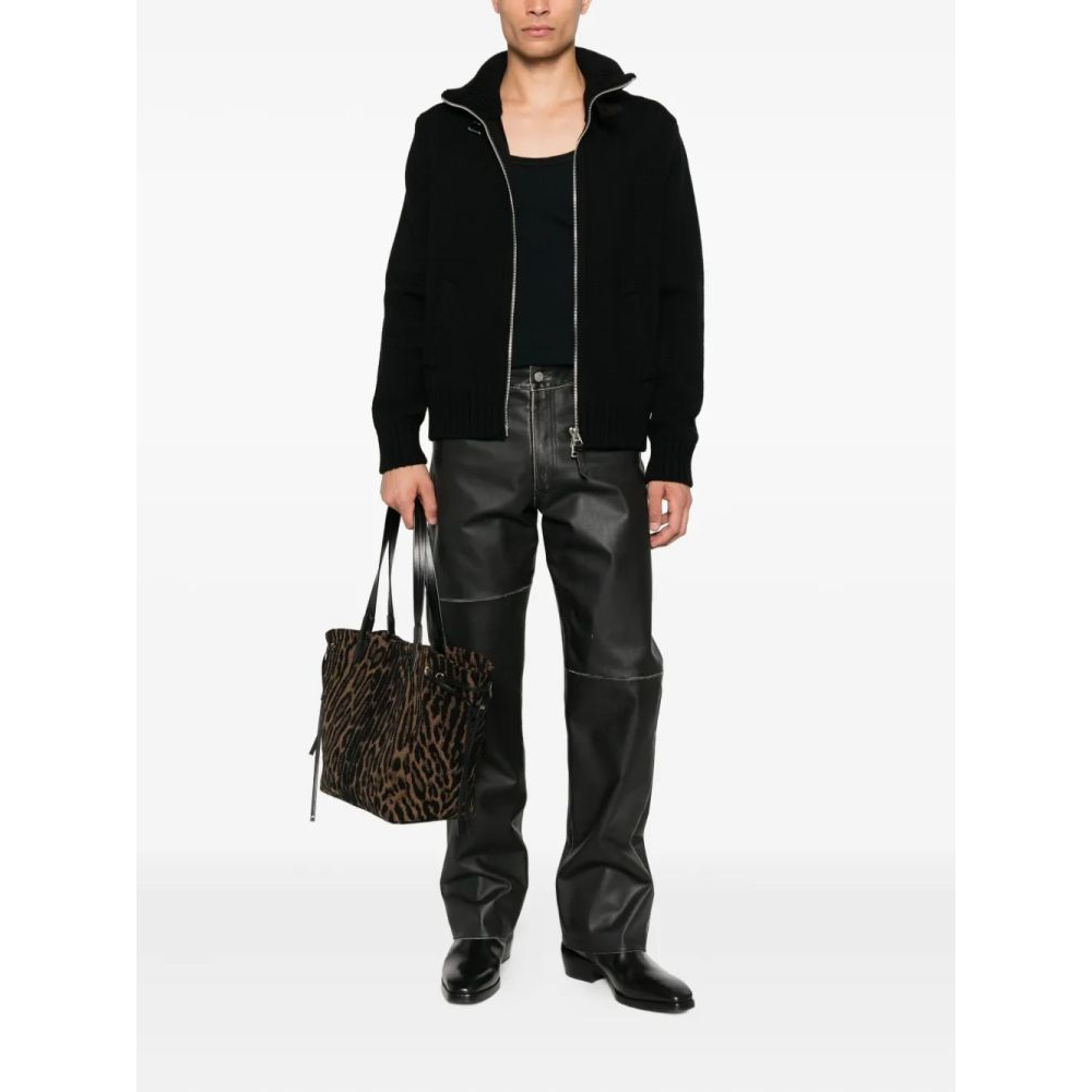 Veste 'Zip-Front Ribbed' pour Hommes