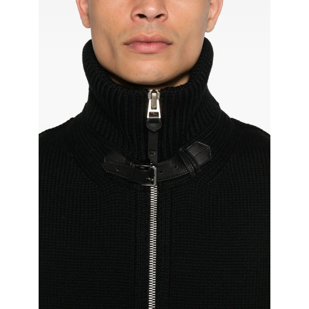 Veste 'Zip-Front Ribbed' pour Hommes