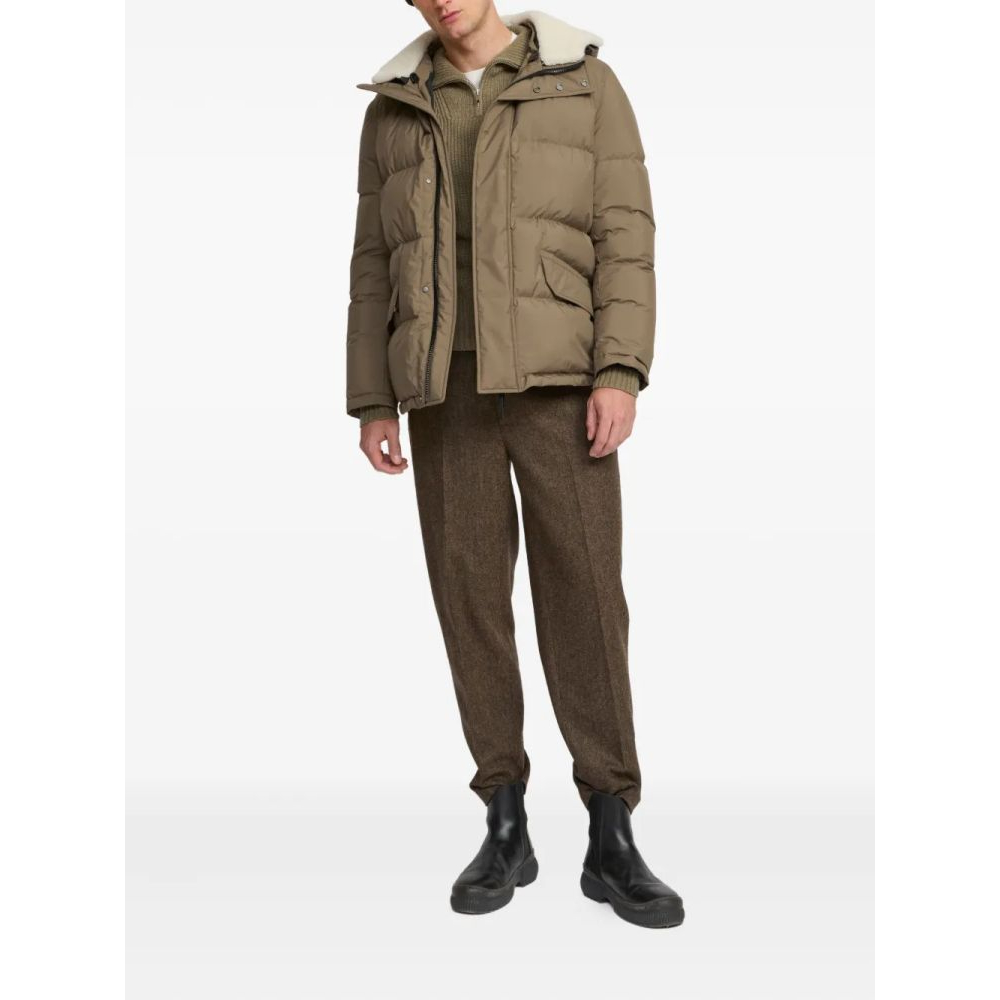 Manteau 'Shearling-Trimmed Hooded Padded' pour Hommes