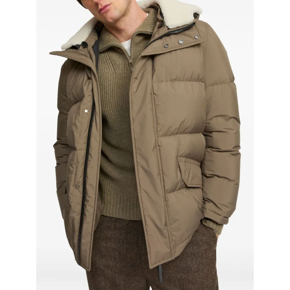Manteau 'Shearling-Trimmed Hooded Padded' pour Hommes