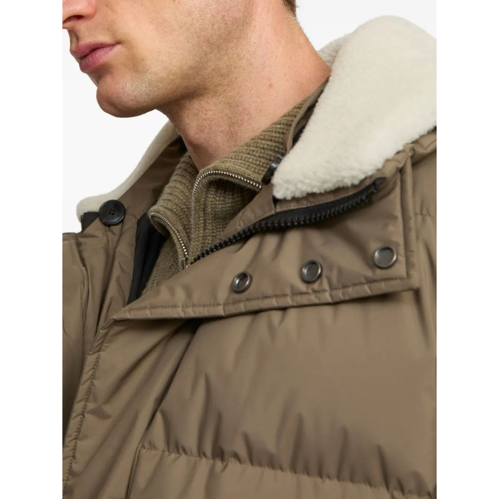 Manteau 'Shearling-Trimmed Hooded Padded' pour Hommes