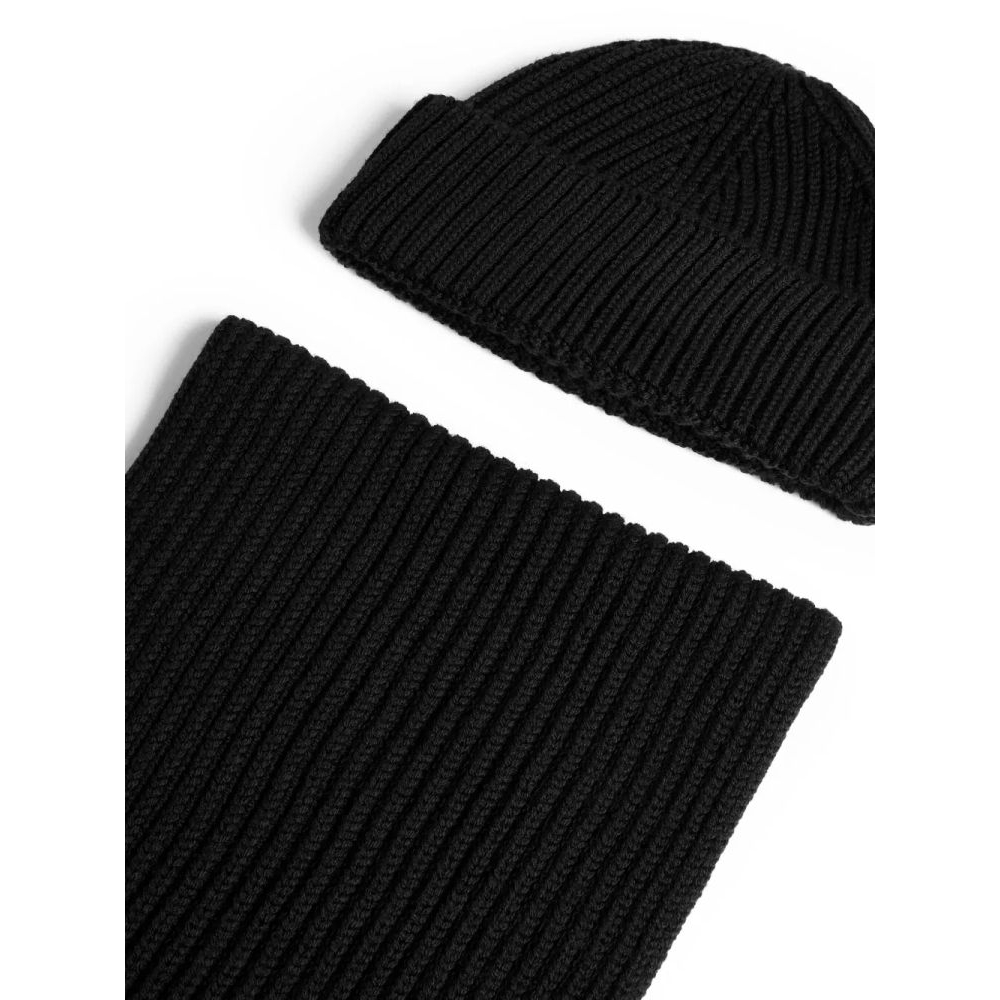 Men's 'Ribbed' Beanie & Scarf Set