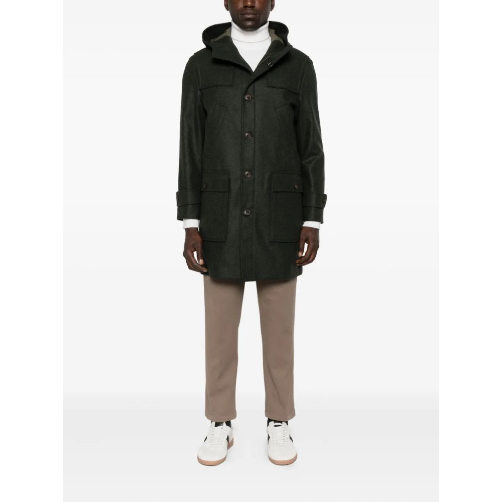 Manteau 'Patch-Pocket Single-Breasted' pour Hommes