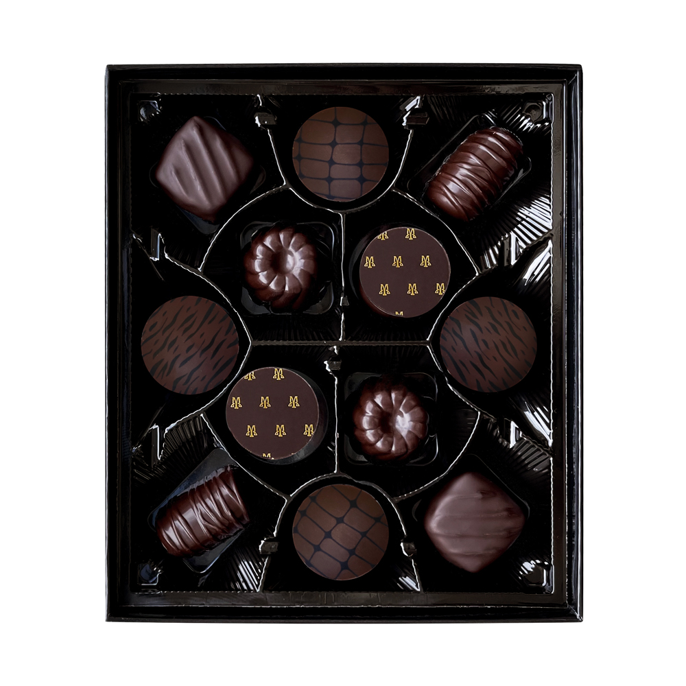 Box Of 12 Assorted Dark Chocolates