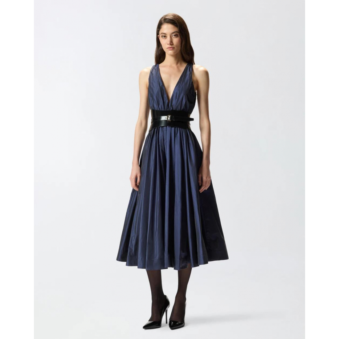 'Belted' Midi Kleid für Damen