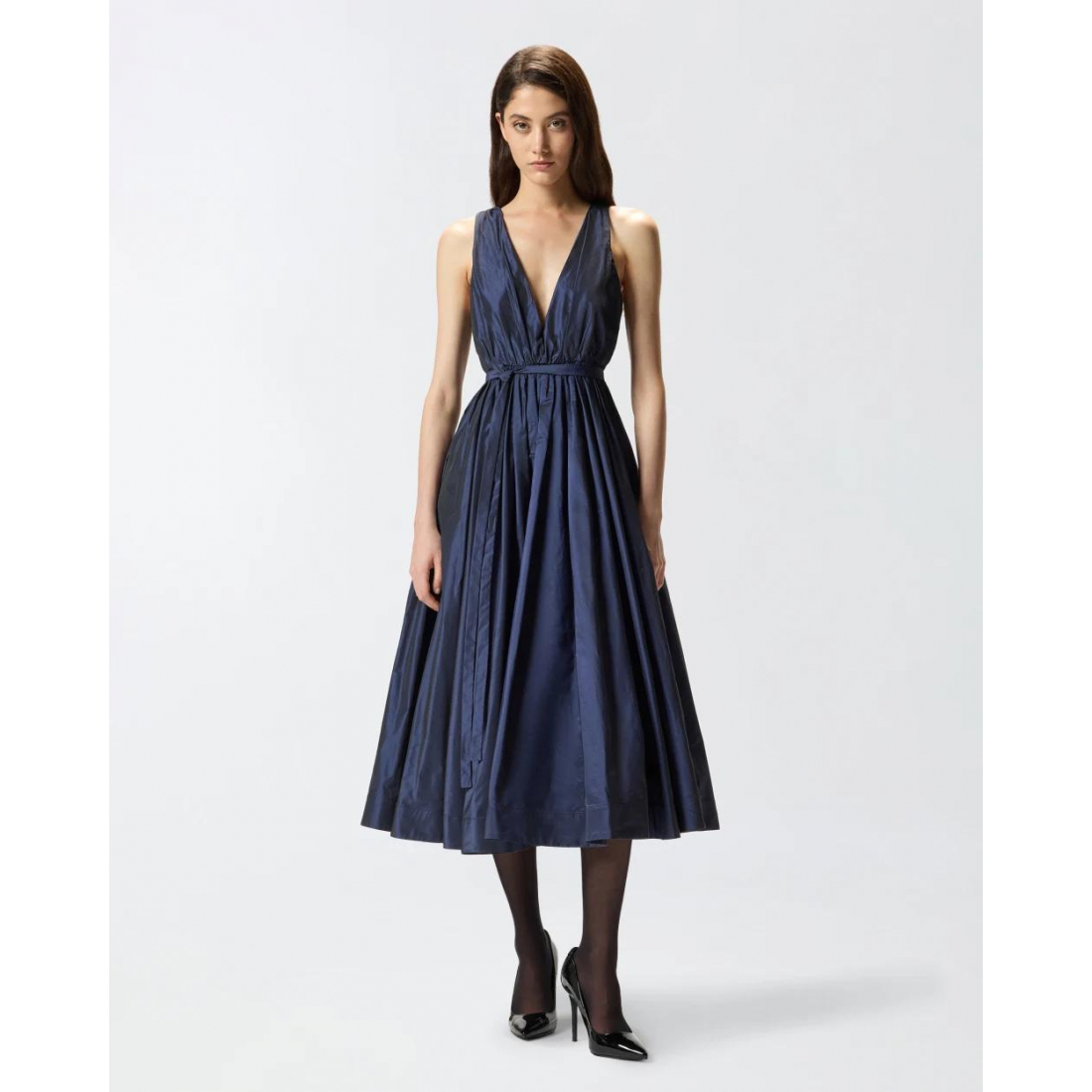 'Belted' Midi Kleid für Damen