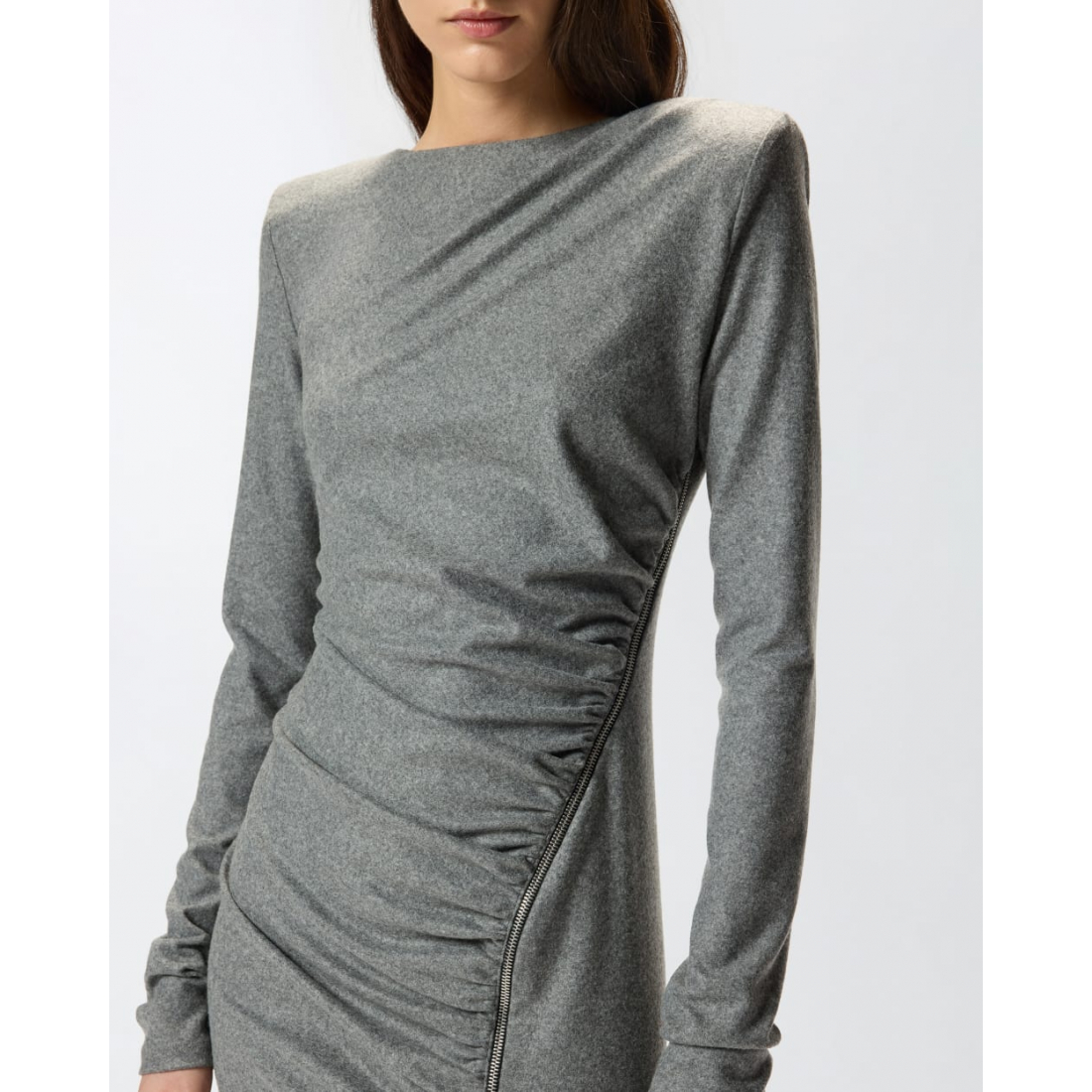 Women's 'Long-Sleeve Ruched' Midi Dress