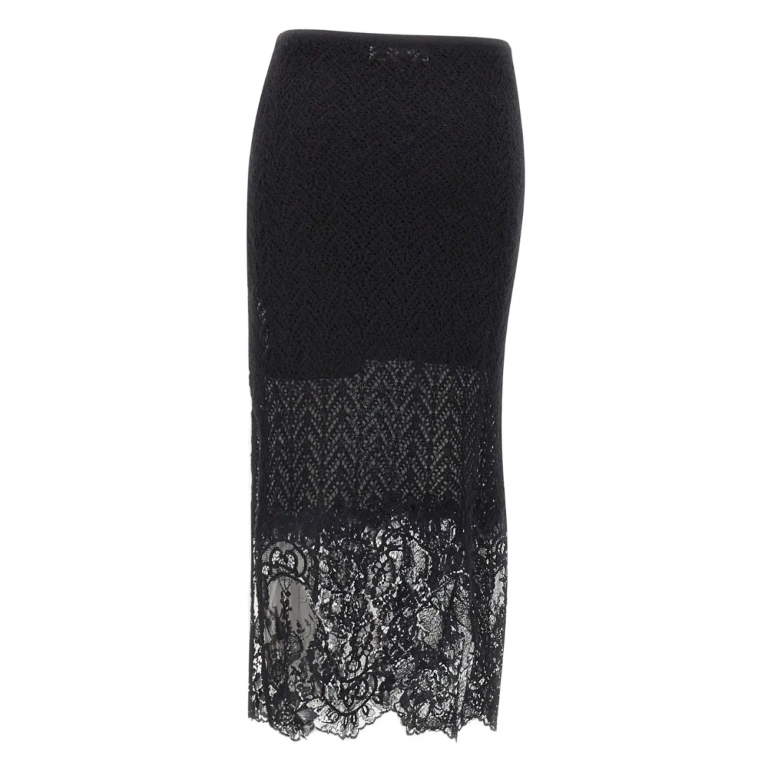 Jupe Midi 'Textured Lace-Detailed' pour Femmes
