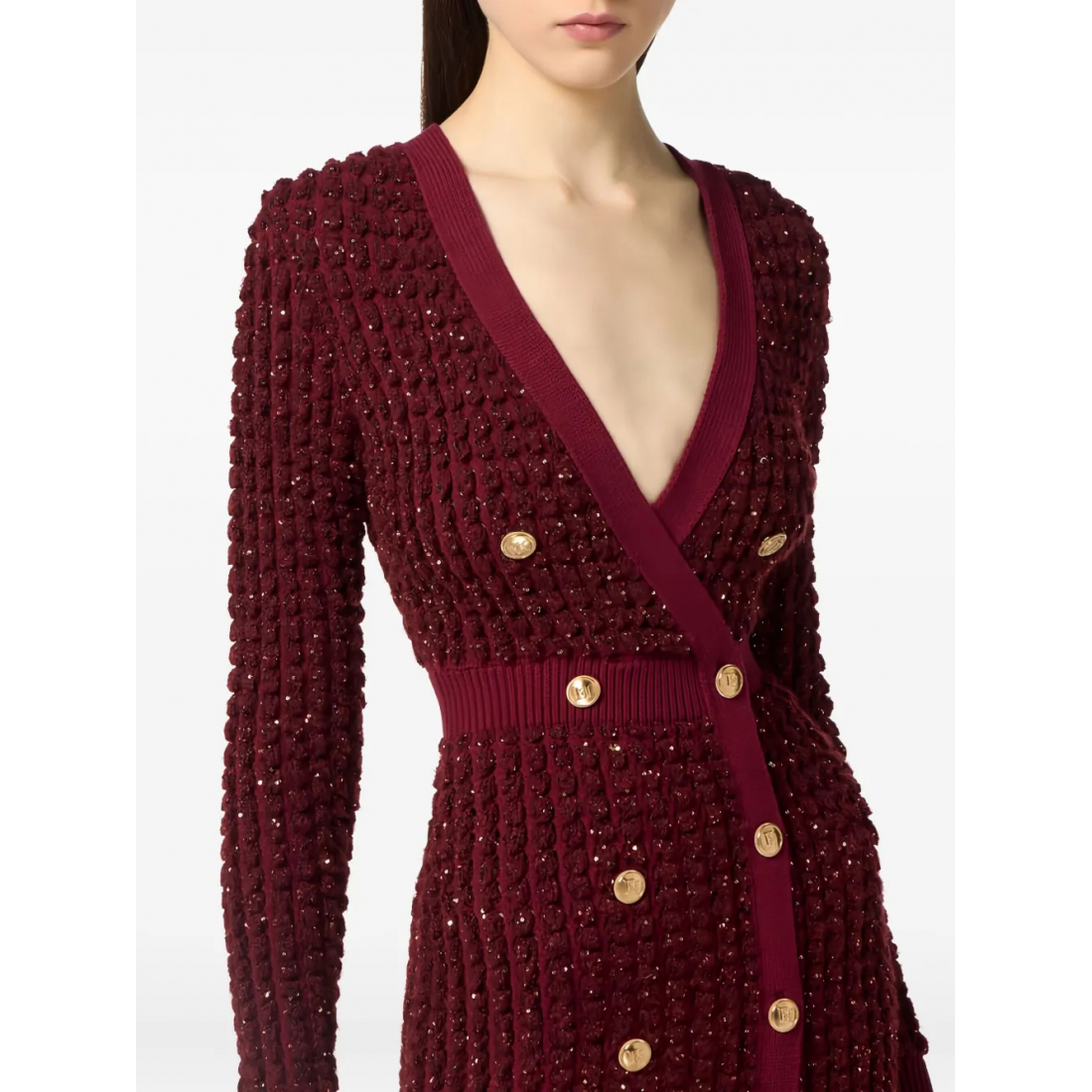 Women's 'Bouclé-Knit Sequin-Embellished' Mini Dress