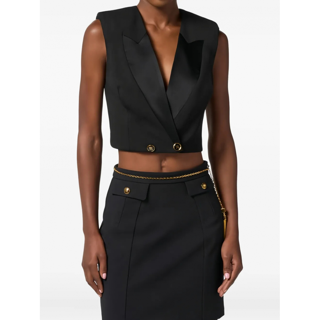 Manteau 'Satin Lapels Button' pour Femmes