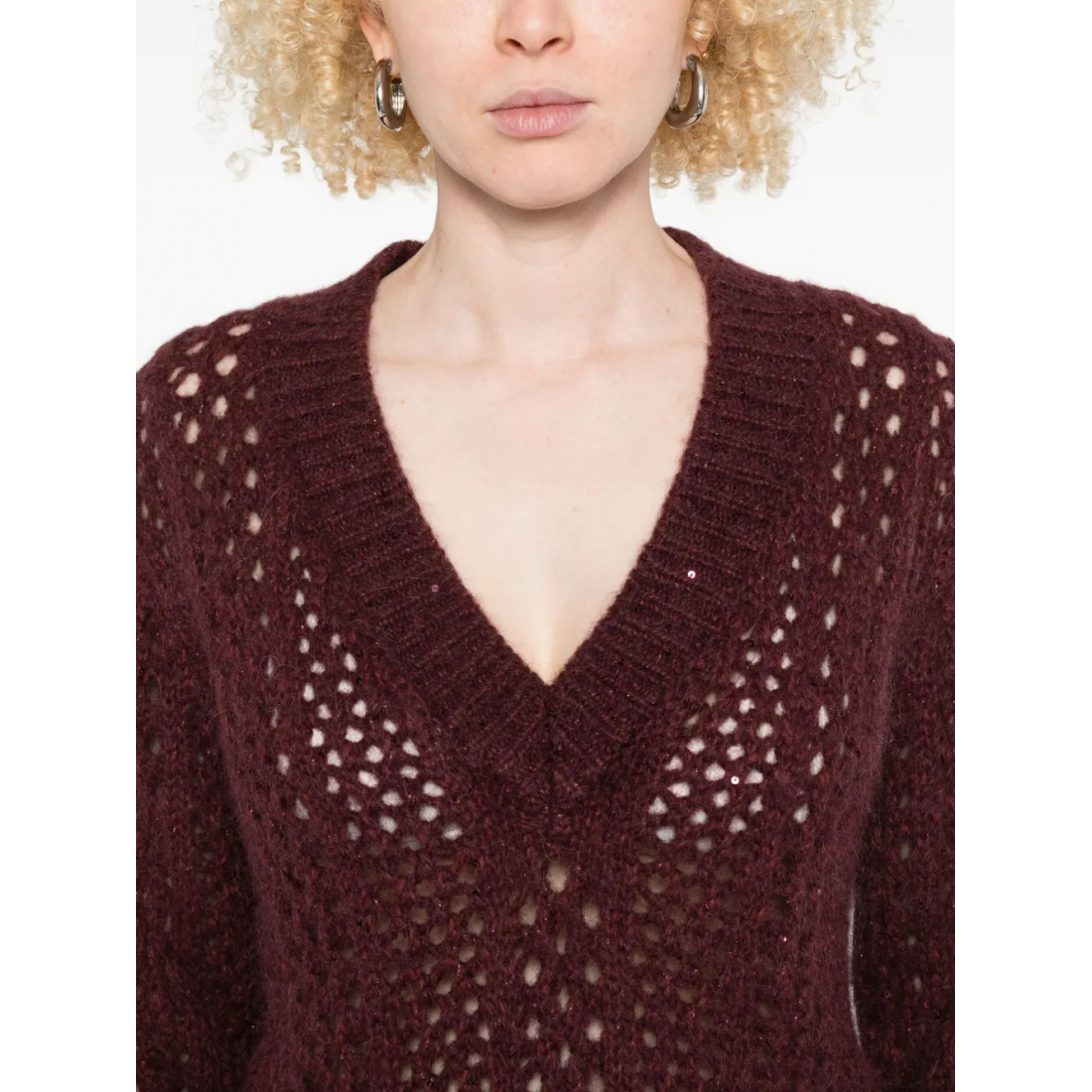 'Open-Kni' Pullover für Damen