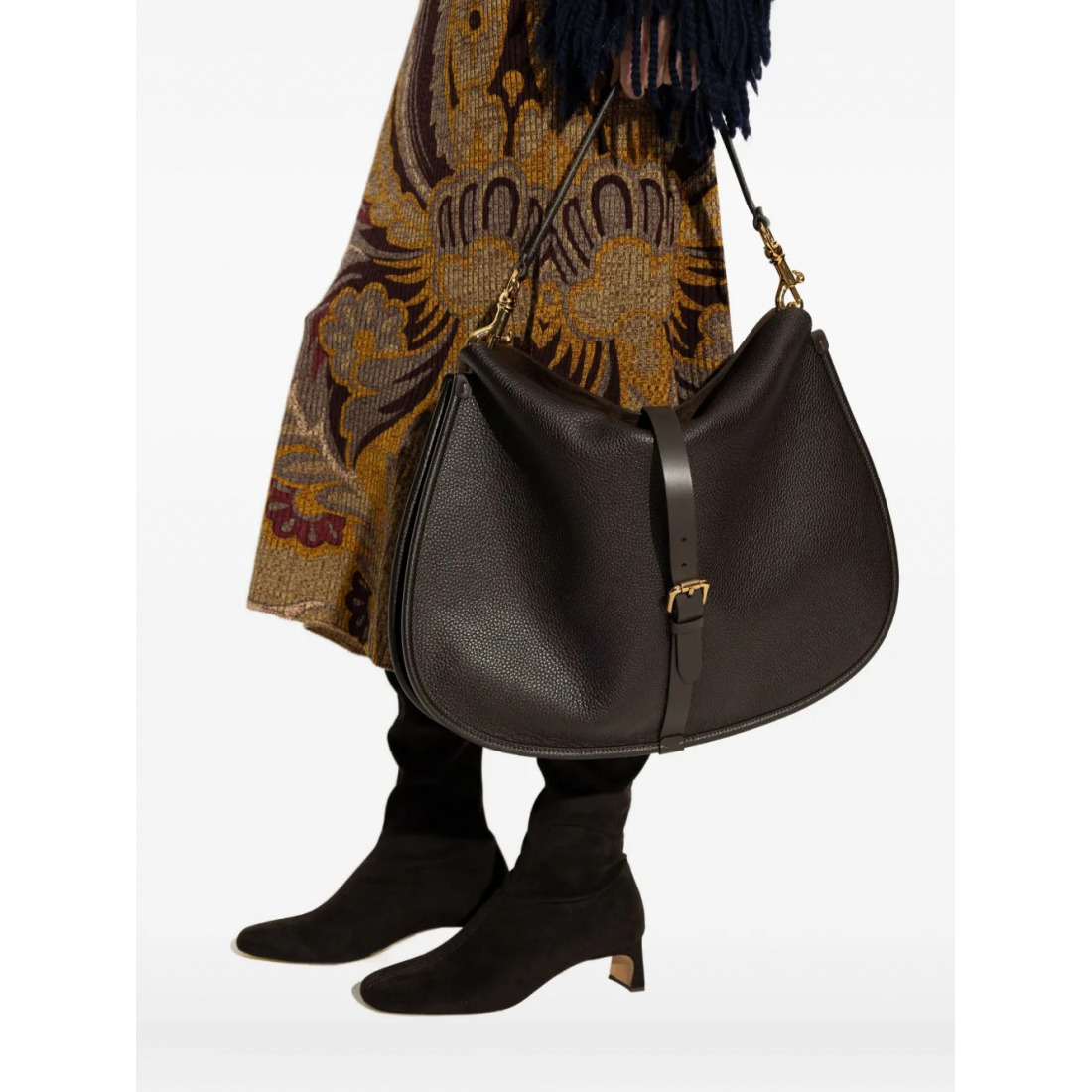 Women's 'Buckle-Fastening' Shoulder Bag