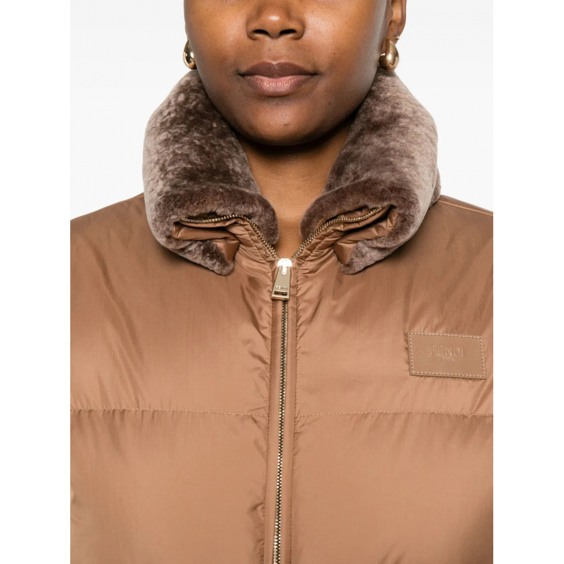 Women's 'Shearling-Collar' Padded Jacket