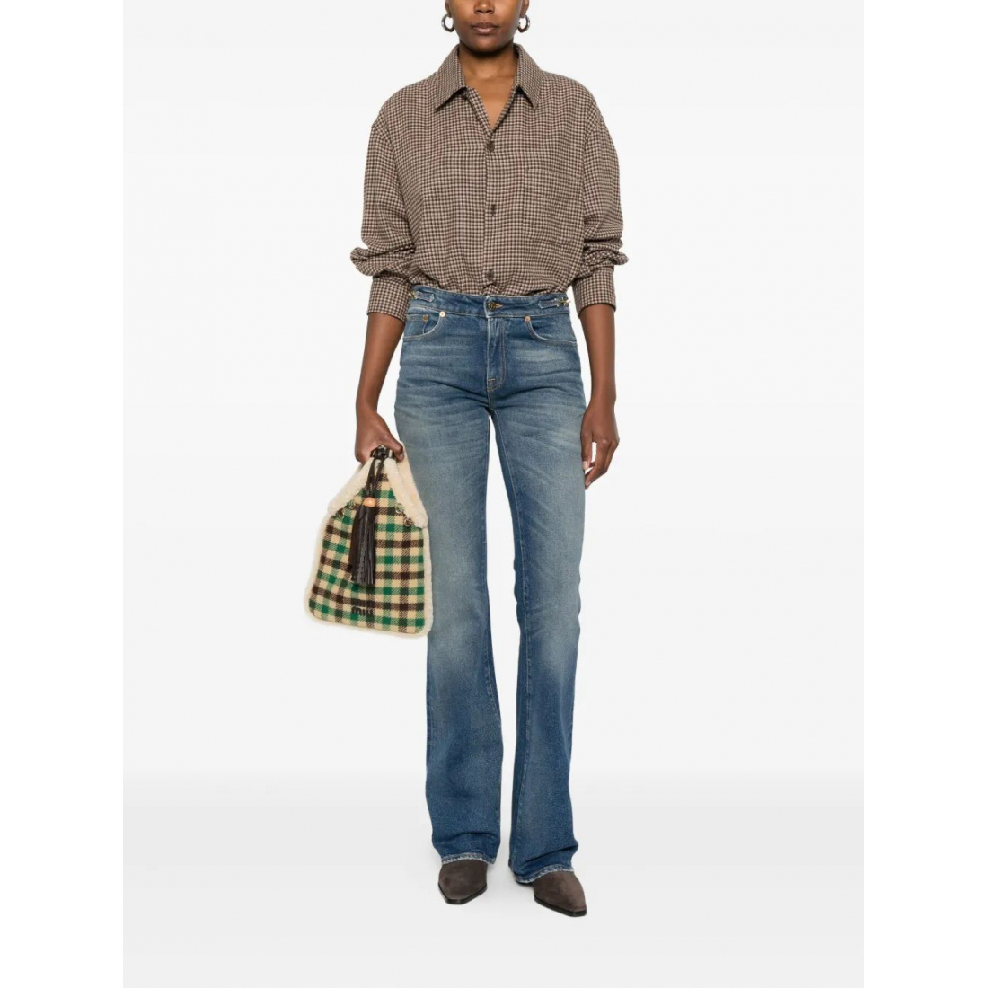 'Buckle-Embellished' Jeans für Damen