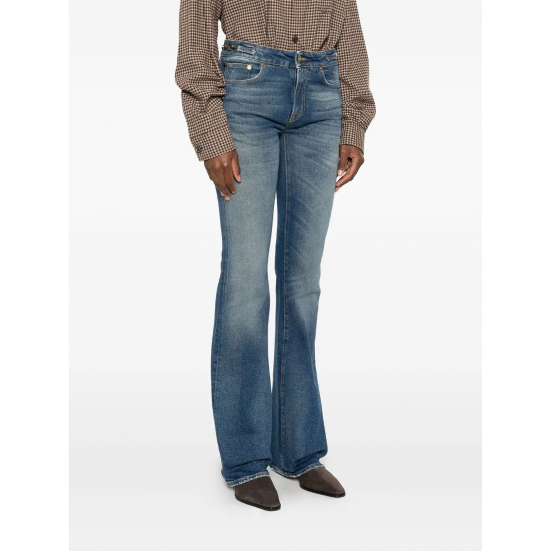 'Buckle-Embellished' Jeans für Damen