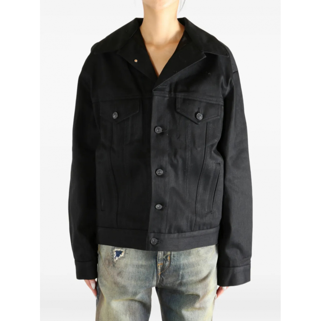 Veste en jeans 'Button-Fastening' pour Femmes