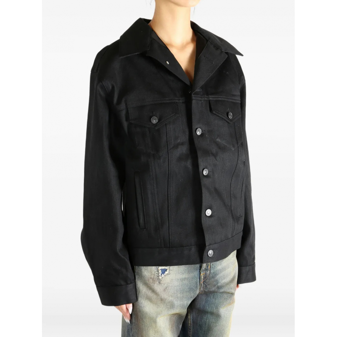 Veste en jeans 'Button-Fastening' pour Femmes