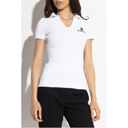 'Ribbed' T-Shirt für Damen