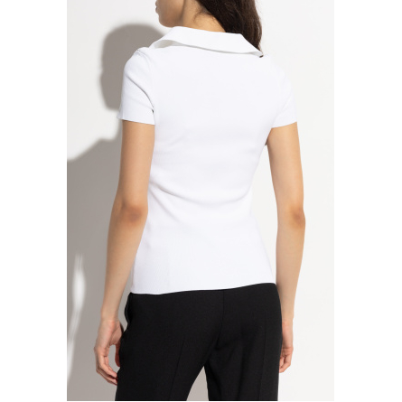 'Ribbed' T-Shirt für Damen
