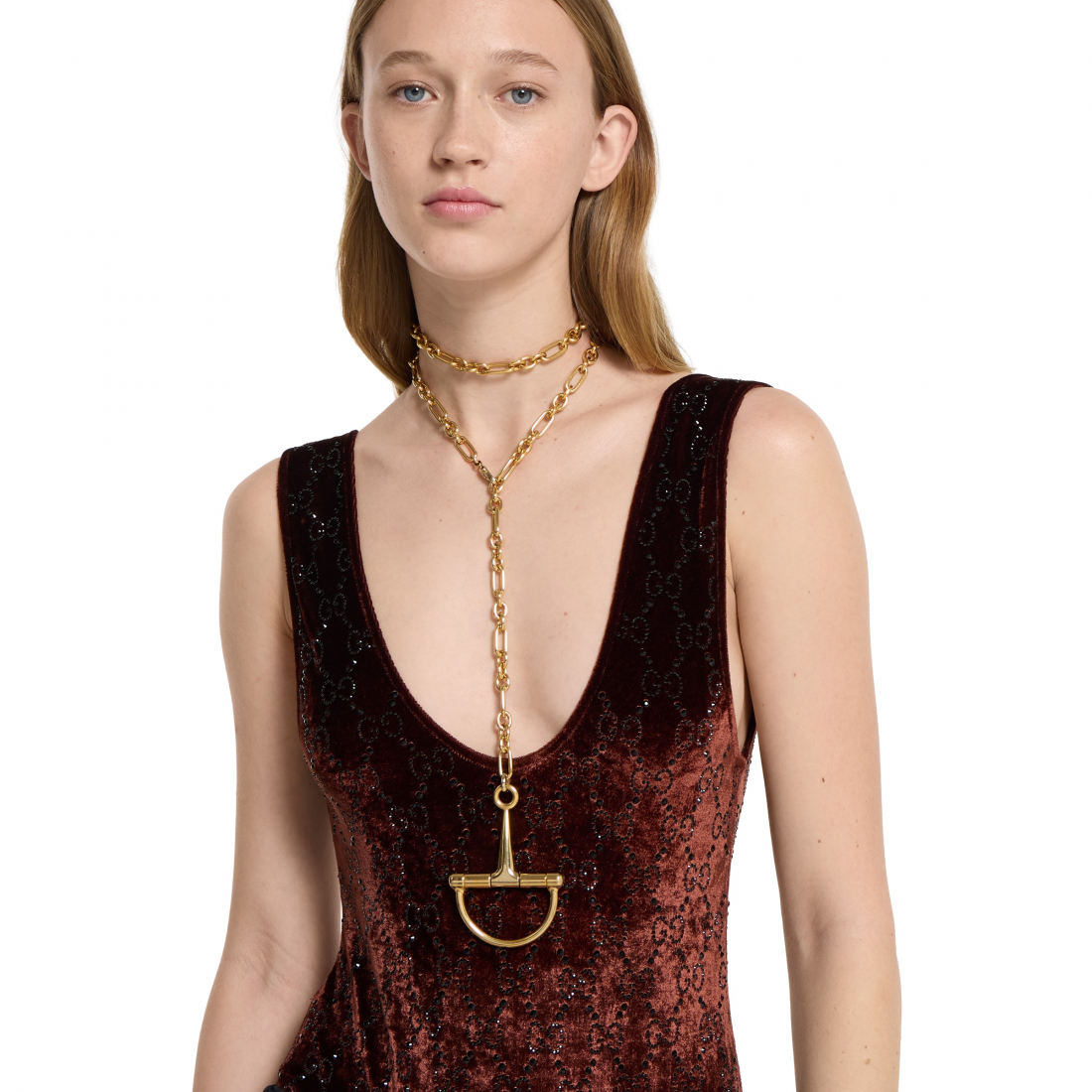 'Half Horsebit' Halskette