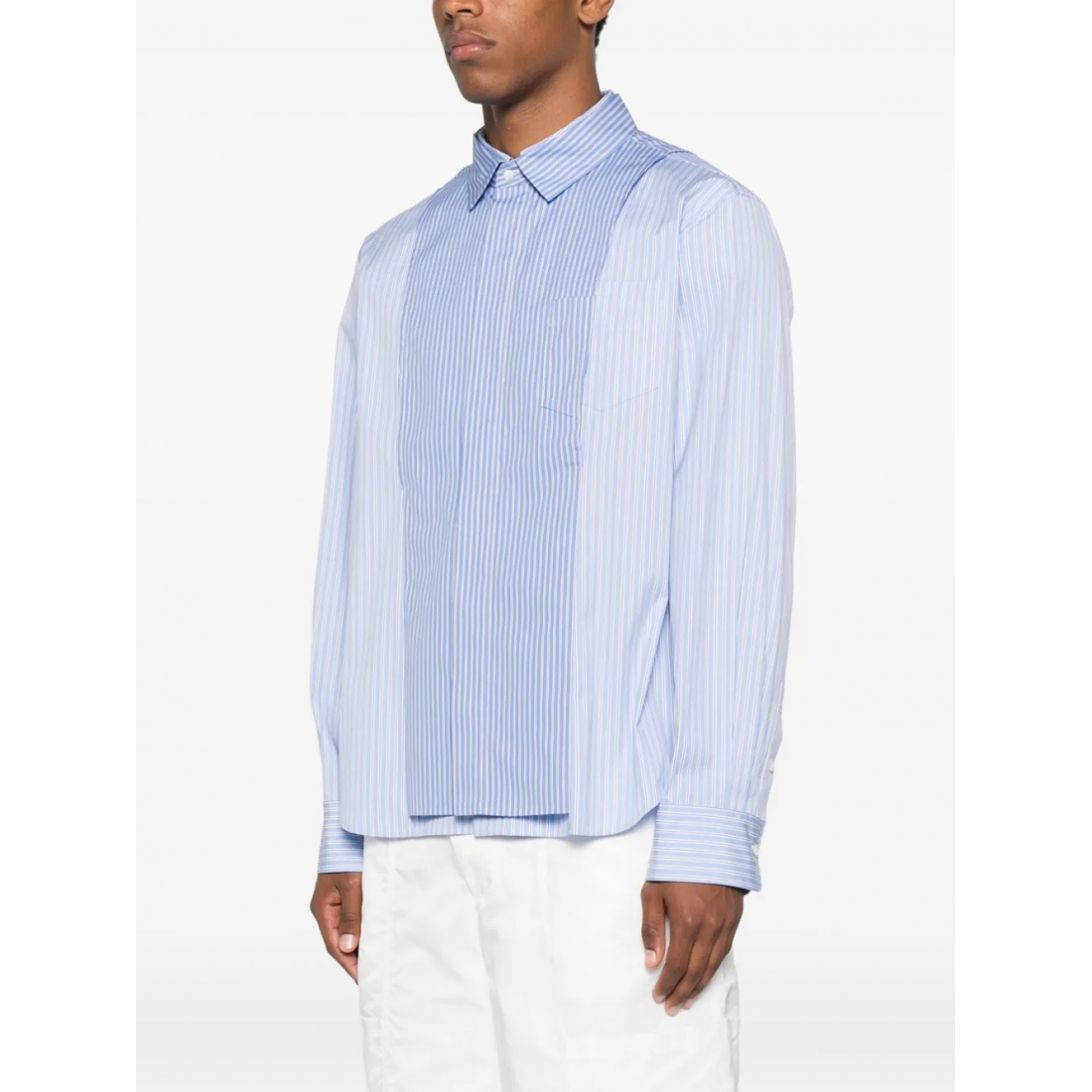 Men's 'Striped Panelled' Shirt