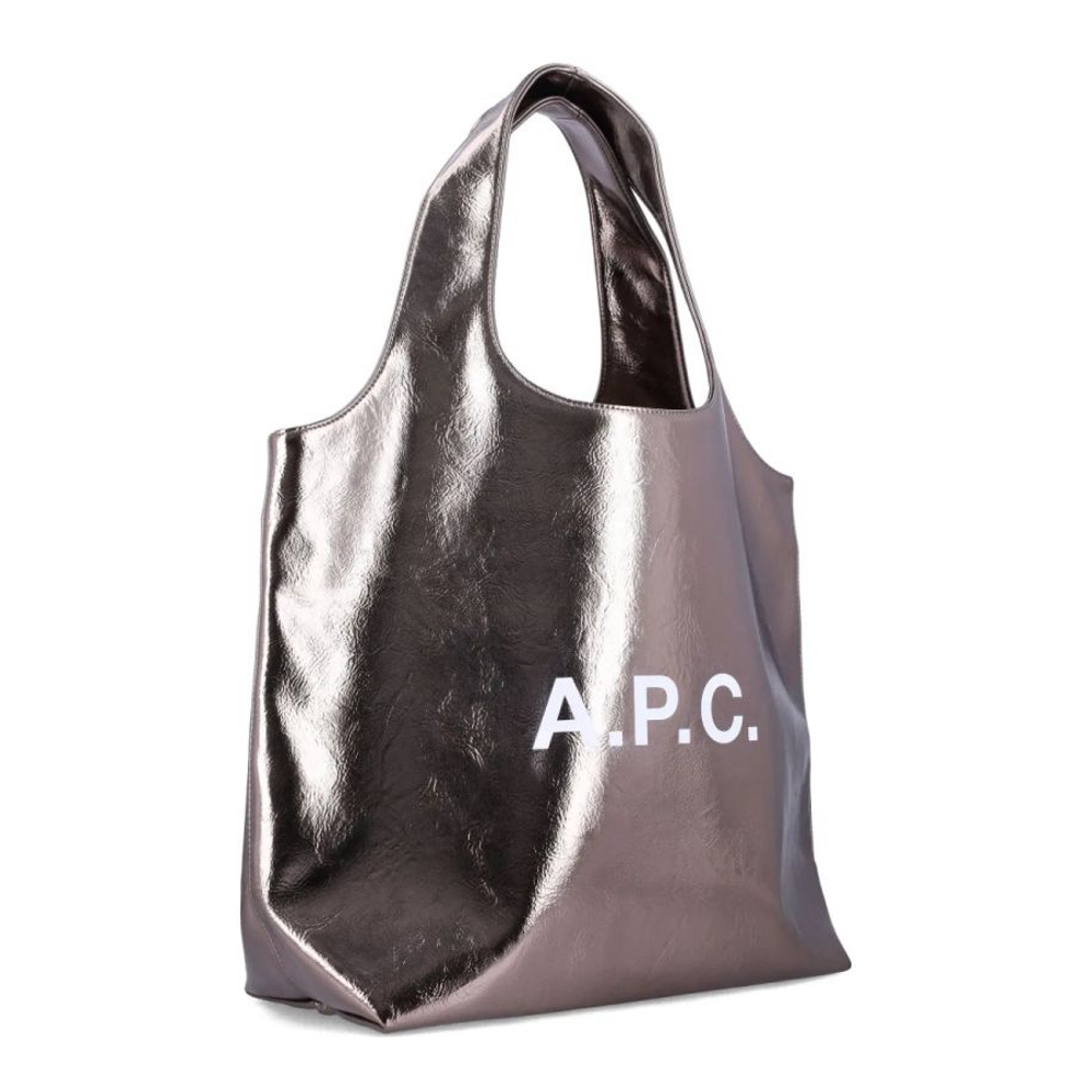 Sac Cabas 'Large Ninon Metallic Logo'
