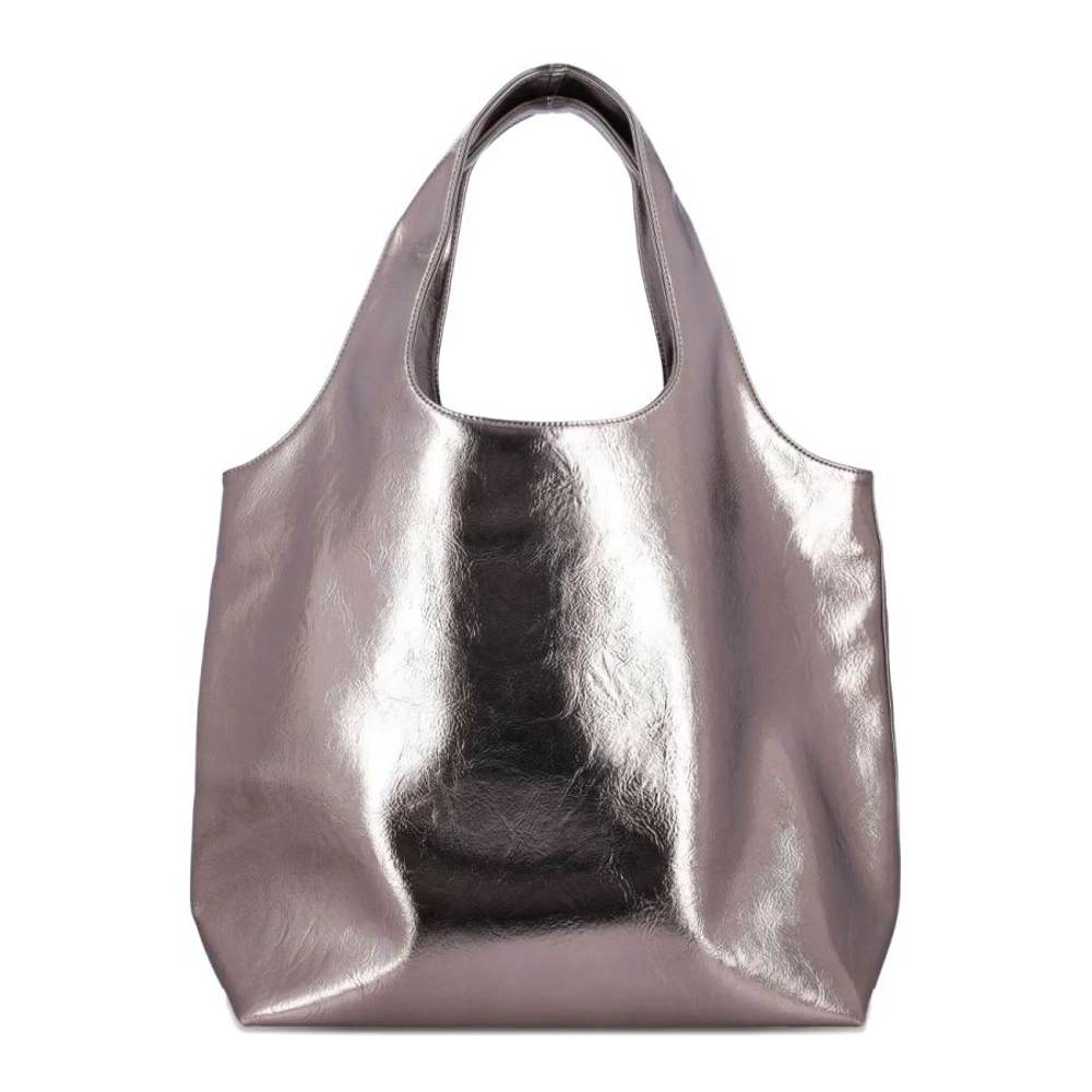 Sac Cabas 'Large Ninon Metallic Logo'